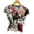 Sinequanone フランス製 総柄 ストレッチ Tシャツ レディース T3