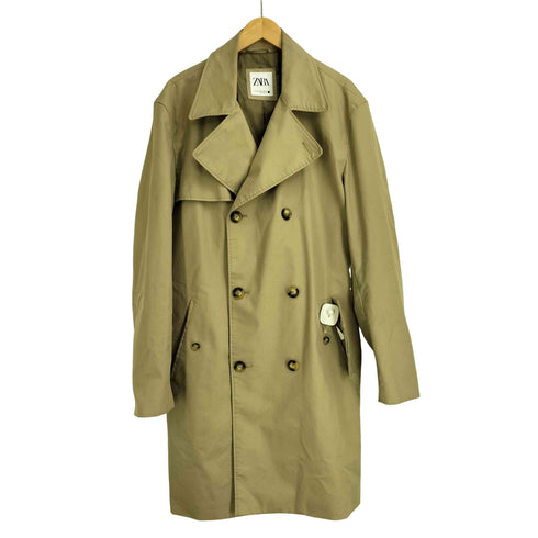 ザラ ZARA ベルテッド トレンチコート メンズ USA XL
