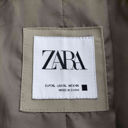 ザラ ZARA ベルテッド トレンチコート メンズ USA XL