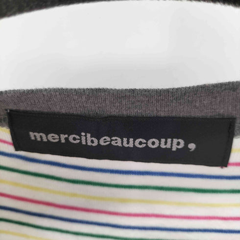 メルシーボークー mercibeaucoup マルチカラーボーダー キャラクタープリントカットソー レディース JPN:1