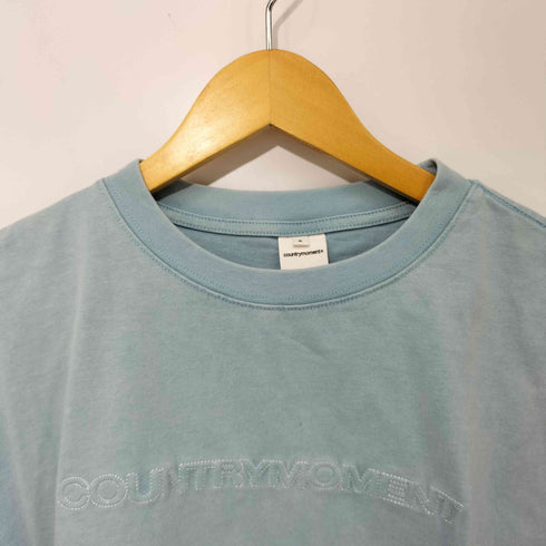 countrymoment Washed Vintage Embroidery Short Sleeve T-Shirt ウォッシュドヴィンテージエンブロイダリー半袖Tシャツ メンズ S