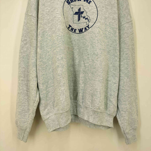 80S USA製 FRUIT OF THE ROOM ボディ フロントラバープリント スウェットシャツ メンズ import:XXL