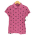 ヒステリックグラマー HYSTERIC GLAMOUR ロゴ総柄プリント鹿の子ポロシャツ レディース free