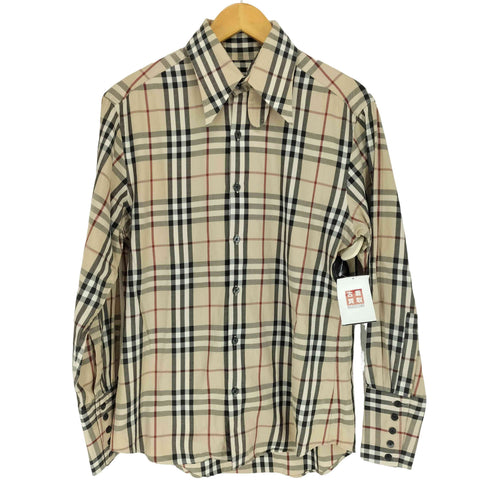 バーバリーブラックレーベル BURBERRY BLACK LABEL ノヴァチェック ロングカフスシャツ チンスト メンズ 2