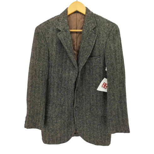 ブルックスブラザーズ BROOKS BROTHERS 80-90s USA製 ヘリンボーンツイル 3Bウールテーラードジャケット メンズ 36S