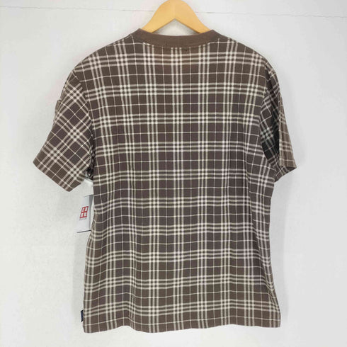 バーバリーブルーレーベル BURBERRY BLUE LABEL ロゴ刺繍ハウスチェックTシャツ メンズ L