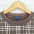 バーバリーブルーレーベル BURBERRY BLUE LABEL ロゴ刺繍ハウスチェックTシャツ メンズ L