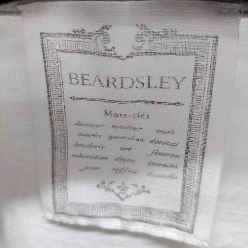 ビアズリー BEARDSLEY フラワー刺繍 フレンチスリーブ カットソー レディース JPN:1