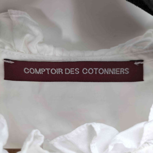 コントワーデコトニエ COMPTOIR DES COTONNIERS コットンフリルシャツ レディース JPN:M