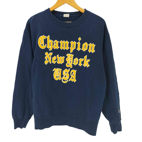 チャンピオン Champion オールドイングリッシュ 3段 裏起毛 クルーネックスウェットシャツ メンズ JPN:M
