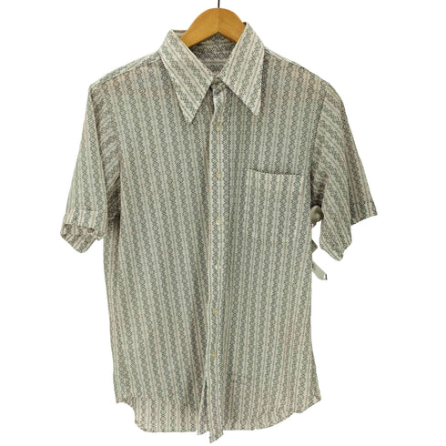 半袖総柄シャツ メンズ 15 1/2