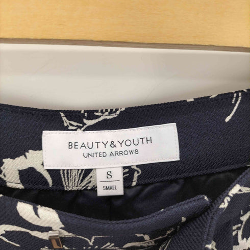 ビューティーアンドユースユナイテッドアローズ BEAUTY & YOUTH UNITED ARROWS ハンドフラワー プリント ストレートパンツ レディース JPN:S