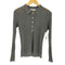 ザラ ZARA リブニットシャツ プルオーバー レディース import:S