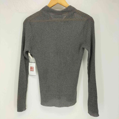ザラ ZARA リブニットシャツ プルオーバー レディース import:S