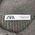 ザラ ZARA リブニットシャツ プルオーバー レディース import:S