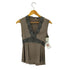 leigh bentivoglio レース切り替え ノースリーブシルクブラウス レディース import:XS