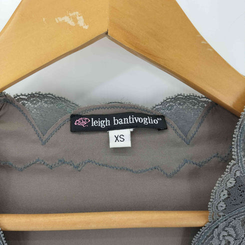 leigh bentivoglio レース切り替え ノースリーブシルクブラウス レディース import:XS
