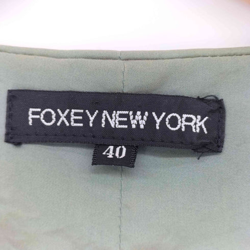 フォクシーニューヨーク FOXEY NEW YORK 玉虫 ノースリーブワンピース レディース 40