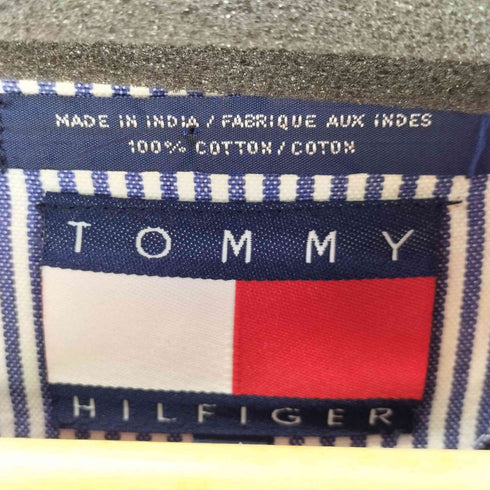 トミーヒルフィガー TOMMY HILFIGER 00s ストライプ柄 コットンニット メンズ JPN:L