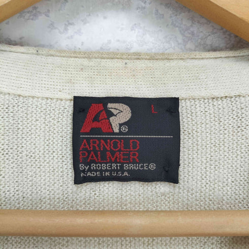アーノルドパーマー Arnold Palmer 70S USA製 Vネックカーディガン メンズ JPN:L