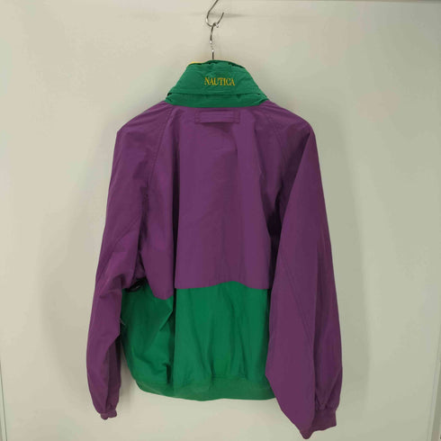 ノーティカ NAUTICA 90s クレイジーパターン 短丈 ナイロンブルゾン メンズ JPN:L