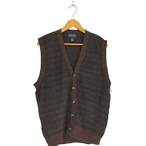 ジャンセン jantzen 90S メキシコ製 アクリル ニットベスト メンズ JPN:XL