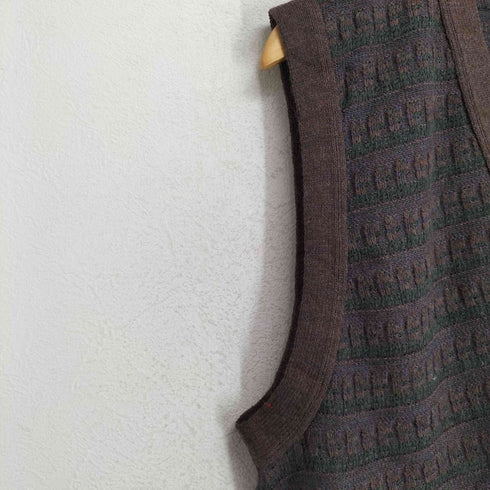 ジャンセン jantzen 90S メキシコ製 アクリル ニットベスト メンズ JPN:XL