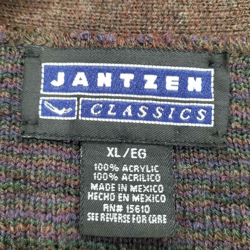 ジャンセン jantzen 90S メキシコ製 アクリル ニットベスト メンズ JPN:XL