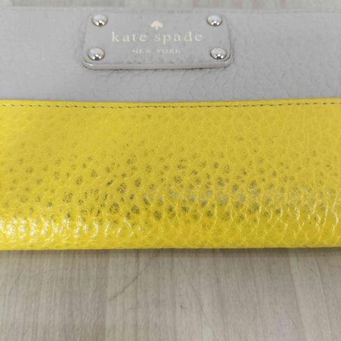 ケイトスペード Kate spade バイカラー レザーロングウォレット レディース