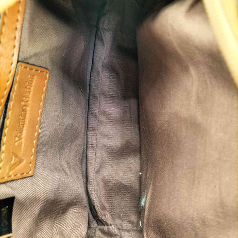 Valentino Nerbini 編み込み レザー メッシュ ショルダーバッグ レディース