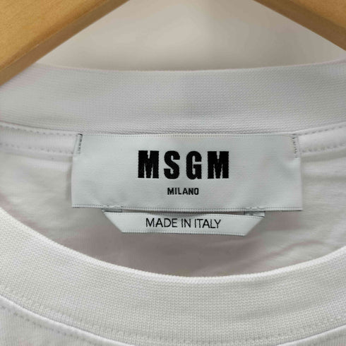 エムエスジーエム MSGM ブラッシュロゴクルーネックTシャツ レディース JPN:1
