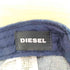 ディーゼル DIESEL 23SS デニム刺繍ロゴキャップ ダメージ加工 メンズ