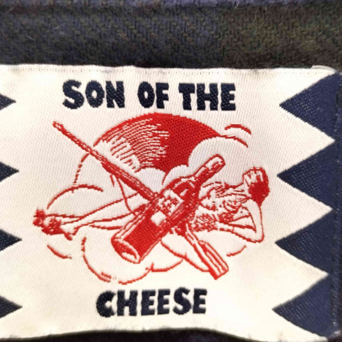 サノバチーズ SON OF THE CHEESE オープンカラーチェックシャツ メンズ import:L