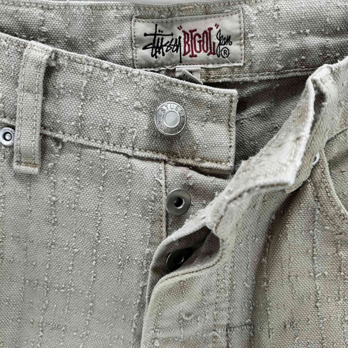 ステューシー Stussy 24AW BIG OL JEAN CANVAS NEEDLEPUNCH メンズ 28