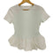 ザラ ZARA ペプラムコンビTシャツ レディース import:M