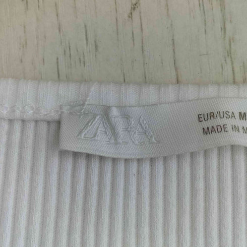 ザラ ZARA ペプラムコンビTシャツ レディース import:M