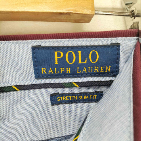 ポロラルフローレン POLO RALPH LAUREN STRETCH SLIM FIT センタープレス スラックス チノパンツ メンズ 32/32