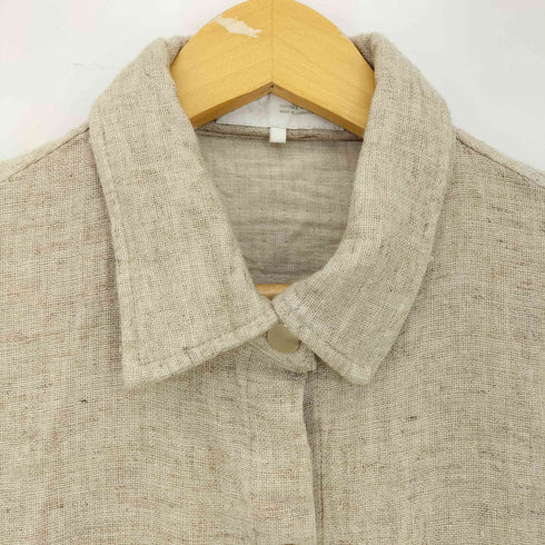 ザラ ZARA リネンサファリシャツ レディース import:L