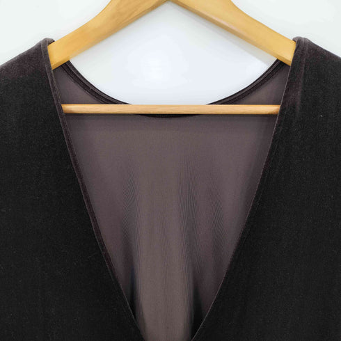アーシー earthy ベロアマキシワンピース レディース JPN:S