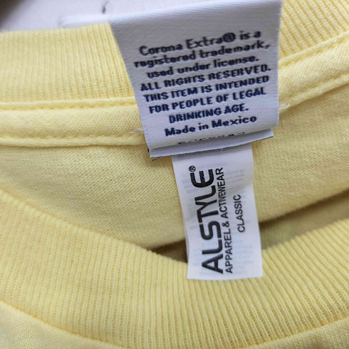アルスタイルアパレルアクティブウェアー ALSTYLE APPAREL & ACTIVEWEAR Corona Extra 両面プリント クルーネック Tシャツ メンズ import:L