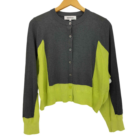 エンフォルド ENFOLD COLOR-BLOCK CARDIGAN レディース JPN:38