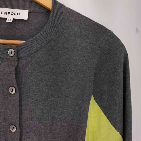 エンフォルド ENFOLD COLOR-BLOCK CARDIGAN レディース JPN:38