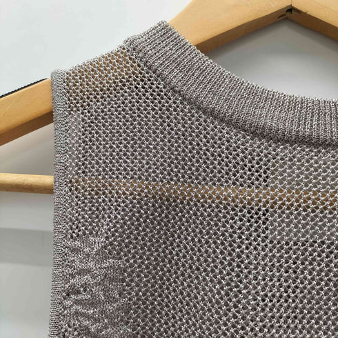 タン TAN CLEAR LACY VEST レディース