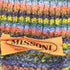 ミッソーニ MISSONI イタリア製 マルチ チェック ショール カラー ローゲージ プルオーバー ポロ ニット レディース