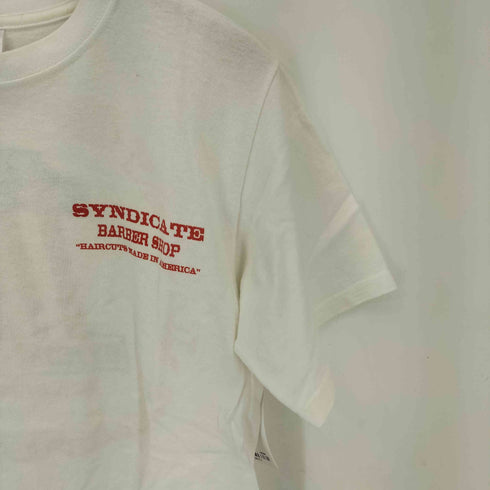 アンビル Anvil SYNDICATE BARBER SHOP 両面プリント クルーネック Tシャツ メンズ import:S