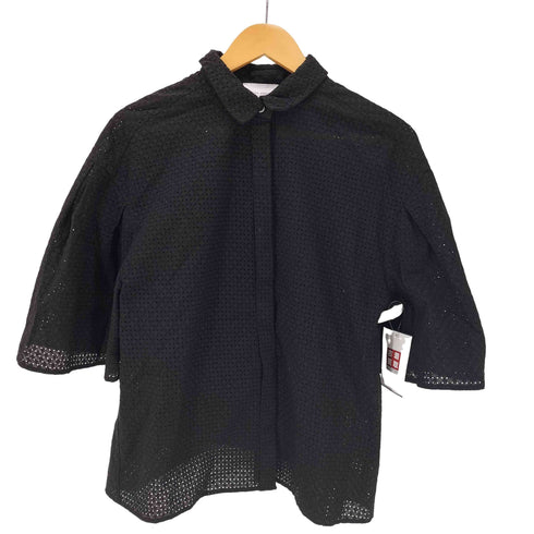 ユナイテッドアローズ UNITED ARROWS エンブロイダリー フレアスリーブ シャツ レディース