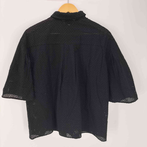 ユナイテッドアローズ UNITED ARROWS エンブロイダリー フレアスリーブ シャツ レディース