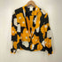 ハナエモリ HANAE MORI フランス製 総柄 シルク 1B 変形 ジャケット スカート セットアップ レディース 38