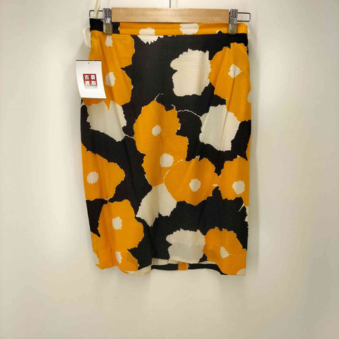 ハナエモリ HANAE MORI フランス製 総柄 シルク 1B 変形 ジャケット スカート セットアップ レディース 38