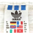 アディダス adidas 90S USA製 万国旗タグ プリントクルーネックTシャツ メンズ import:XL
